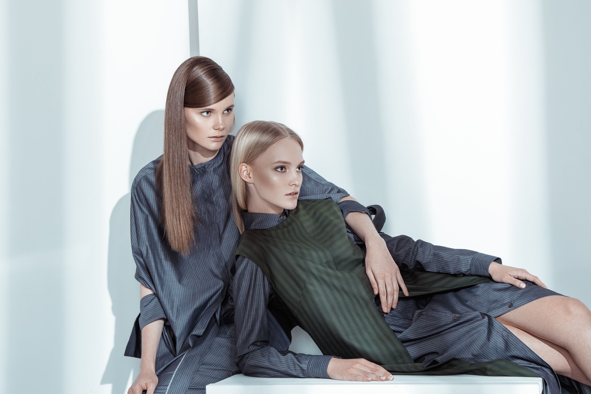 Fashion editorial shot in studio